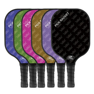 Raqueta de Pádel de Fibra de Vidrio, Diseño de Panal Dimensional, Impresión UV, Juego Completo de Raqueta de Squash, Juguete Deportivo, 220g - Product Image 1