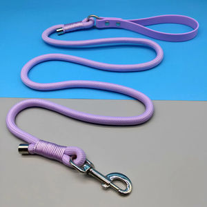 Laisse d'entraînement pour chien robuste, nouvelle poignée en PVC, corde en nylon tendance, ruban décoratif, laisses pour animaux de compagnie pour chiens de taille moyenne et grande - Product Image 5