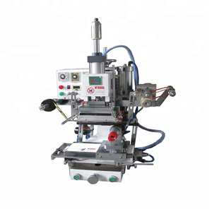 Machine de presse à chaud pneumatique semi-automatique à chaud pour la personnalisation de pots cosmétiques ovales, gobelets en plastique, assiettes et tasses – Vente Flash - Product Image 1