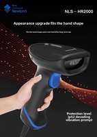Newland NLS-HR2000 Scanner de code QR portable Pistolet de balayage de code de produit de supermarché