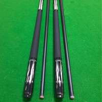 Haute qualité technologie noire 1/2 Split Double Section Queue de billard en Fiber de verre 13mm grosse tête American Nine Ball en Fiber de carbone