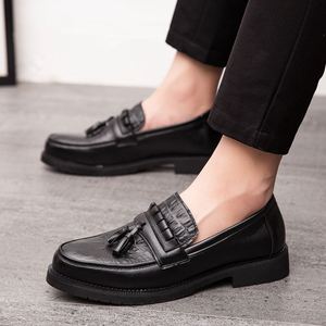 Men's Office Shoes in Full Black Color Genuine Leather Comfortable Men Dress Wedding Shoes - Product Image 6