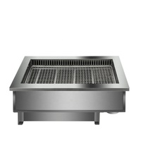 Table de barbecue électrique infrarouge de style coréen pour intérieur, table rectangulaire de restaurant, table de restaurant en acier inoxydable