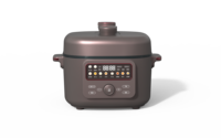 Cuisinière à pression électrique multifonctionnelle, capacité de 4 L, commande numérique pour usage domestique et hôtelier
