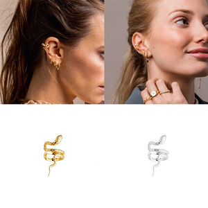 <span class=keywords><strong>Orecchini</strong></span> eleganti con Clip in <span class=keywords><strong>oro</strong></span> placcato in argento Sterling 925 <span class=keywords><strong>orecchini</strong></span> a forma di <span class=keywords><strong>serpente</strong></span> <span class=keywords><strong>orecchini</strong></span> da donna uomo - Product Image 6