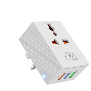 Wholesale Wall Chargher <b>Adapter</b> <b>Plug</b> Converter 3 Pin <b>Plug</b> 6A Multi-port <b>Plug</b> with Indicator Light - Product Image 1