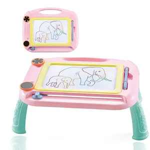 Crianças educacionais Prancheta Magnética Brinquedo Plástico Aprendizagem Arte Pintura Desk Table Toy Erasable Drawing Board para crianças