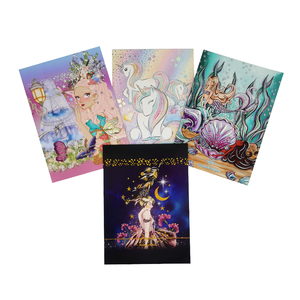 レトロなブランクかわいいプリントロゴ穴あきラブポストカードギフトボックス袖 - Product Image 6