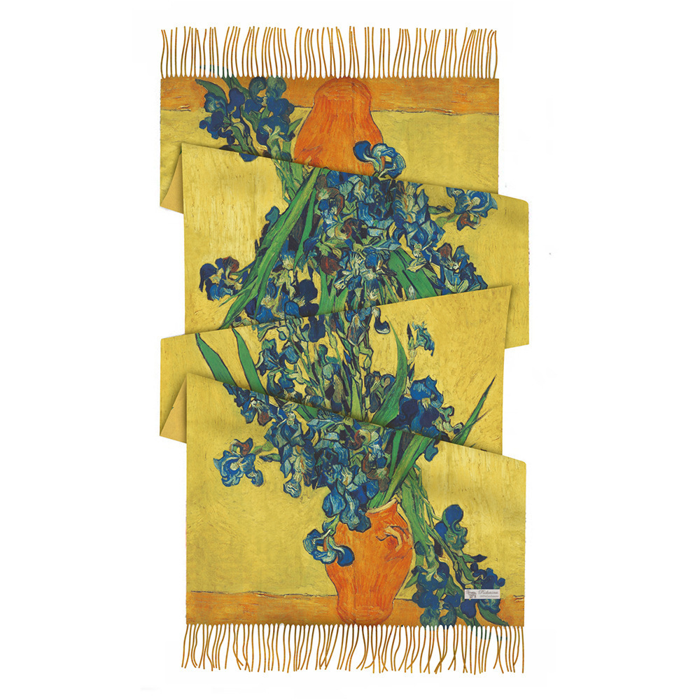 Van gogh irises in a vase