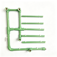 Raccord droit PPR OEM d'usine PN25 20mm 25mm 32mm, raccord de tuyauterie en plastique à fusion par emboîtement pour alimentation en eau chaude et froide
