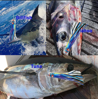 Leurre de pêche à la traîne à jupe pour thon, marlin, wahoo, mahi, pêche en haute mer, gros gibier, eau salée