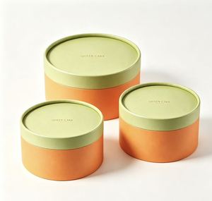 Biodegradable Round Paper Cylinder Custom Size for Basque Cheesecake Bakery Cake & <b>Sweet</b> Treat <b>Packaging</b> - Product Image 4