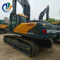 Excavatrice Hyundai 275 d'occasion fiable, machine de terrassement de construction d'occasion