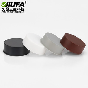 Capuchon étanche en plastique rond Jiufa pour charnière de porte d'armoire ou de placard, 35 mm - Product Image 1