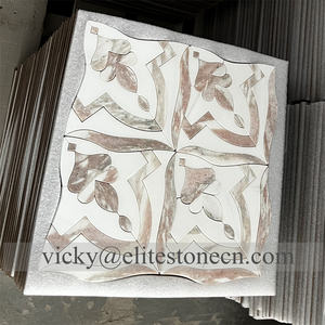 Mosaico de Mármol Rosa Norvegia en Espiga, Fondo de Flecha, Azulejo para Pared de Baño, Azulejo de Mosaico de Piedra en Espiga Roja - Product Image 4