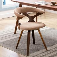 Ensemble de salle à manger au design nordique MRH, chaise de salle à manger moderne extensible en tissu