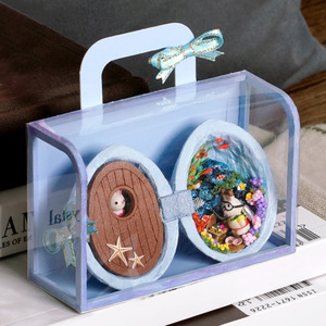 Modèle de <span class=keywords><strong>maison</strong></span> miniature en noix 3D assemblé créatif en gros - Parfait pour offrir en cadeau - Product Image 5