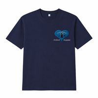 Maßgefertigtes Besticktes Tierarzt-T-Shirt mit Personalisiertem Design auf der Linken Brustseite für Tierklinik-Team-Bekleidung