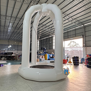 Équipement de parc de saut en plein air, <span class=keywords><strong>trampoline</strong></span> <span class=keywords><strong>gonflable</strong></span> pour saut à l'élastique, <span class=keywords><strong>trampoline</strong></span> <span class=keywords><strong>gonflable</strong></span> commercial avec filet de sécurité pour enfants - Product Image 2