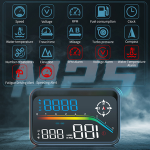 Proyector HUD para Parabrisas <span class=keywords><strong>de</strong></span> Coche M25, OBDII GPS HUD con Advertencia <span class=keywords><strong>de</strong></span> Cámara <span class=keywords><strong>de</strong></span> Velocidad, Compatible con Eliminación <span class=keywords><strong>de</strong></span> DTC, Ajuste Universal para Todos los Coches y Camiones <span class=keywords><strong>de</strong></span> 12V - Product Image 3