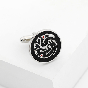 Hot bán phim ngoại vi một bài hát của băng và lửa trò chơi của Thrones hợp kim Khuy măng sét nhà máy bán buôn tùy chỉnh thời trang khuy măng sét - Product Image 5