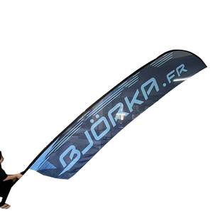 Lame larme plume drapeau 3 mètres drapeau personnalisé promotionnel publicité bannière volant Werbesegel drapeau événement extérieur Oriflamme - Product Image 4