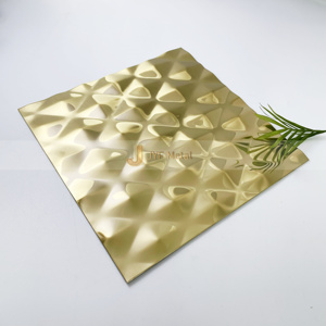 Panel de Acero Inoxidable Moderno con Relieve EX875 para Ingeniería de Techos y Paredes Interiores - Product Image 1