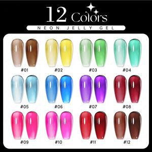 JTING - Colección de Esmaltes de Gel de Neón de 12 Colores con Efecto Único para Arte de Uñas, Compatible con ODM, Marca Privada Gratuita, Personalización y Muestras - Product Image 4