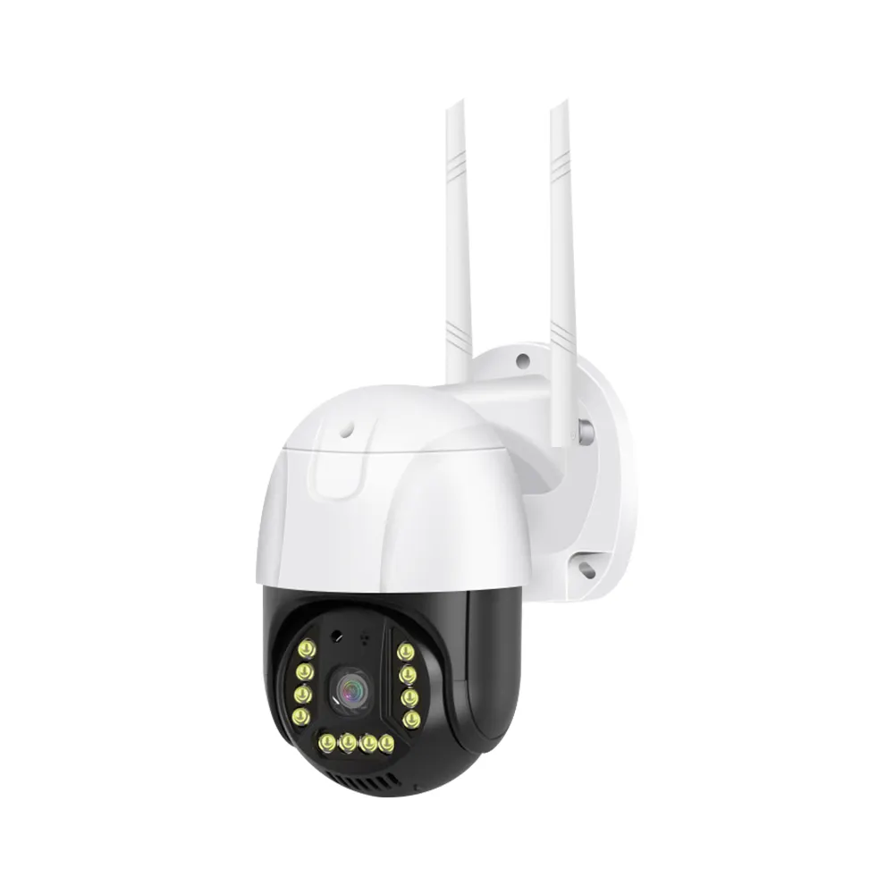 V380 PRO1080p 4mm 와이파이 Cctv 사진기 야간에서 다채로운 옥외 돔 안전 감시 무선 Ip 사진기