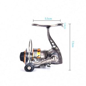 Carrete de Pesca Giratorio MN en Oferta, Relación de Engranajes 4.3:1, 1BB, 143g, Aleación de Aluminio, Arrastre Máximo de 4KG, Manivela Intercambiable, para Ríos y Arroyos - Product Image 3