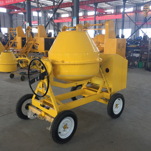 Bétonnière portative à tambour inclinable de 500 L, moteur diesel refroidi par eau, 4 roues, Cm500-4D - Product Image 4