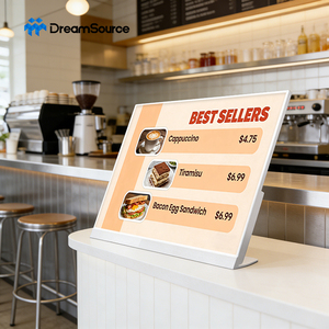 หน้าจอแสดงเมนูอัจฉริยะขนาด 21.5 นิ้ว แบบสัมผัส สำหรับป้ายดิจิทัลเชิงพาณิชย์ ร้านค้าปลีก ร้านอาหาร โรงแรม - Product Image 1