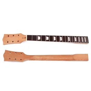 吉他琴颈22品24.75英寸桃花心木红木指板，用于莱斯保罗吉他更换零件