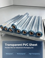 Film en PVC transparent flexible de 0,25 mm, film plastique transparent souple normal, couverture protectrice