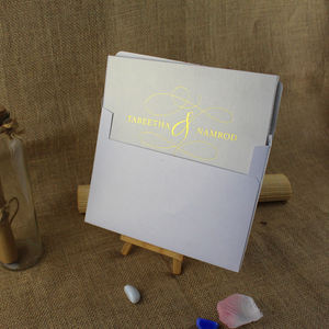 أكريليك شفاف فاخر مع غطاء ألواح صلبة بطاقات دعوة عيد ميلاد مخصصة بطاقات RSVP - Product Image 4