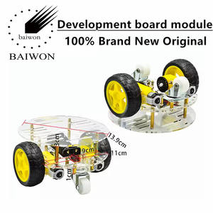 Intelligentes Auto Chassis/Tracking/DIY Roboter Autoteile Geschwindigkeit messung/Batterie Box Lieferung 2 4WD Auto - Product Image 6