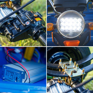 Triciclo Eléctrico de Carga de Tres Ruedas, Carrocería Abierta, Potencia de 1000 W, Velocidad de 50-70 km/h, Uso Doméstico y Agrícola - Product Image 4