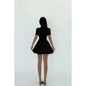 <b>Black</b> Window Detail Mini <b>Club</b> <b>Dress</b> - Product Image 1