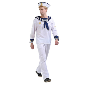 <span class=keywords><strong>Tenue</strong></span> de marin <span class=keywords><strong>homme</strong></span> marine, fournisseur OEM certifié CE CPC UKCA, production en gros, usine source, ensemble de costume de marin classique - Product Image 1