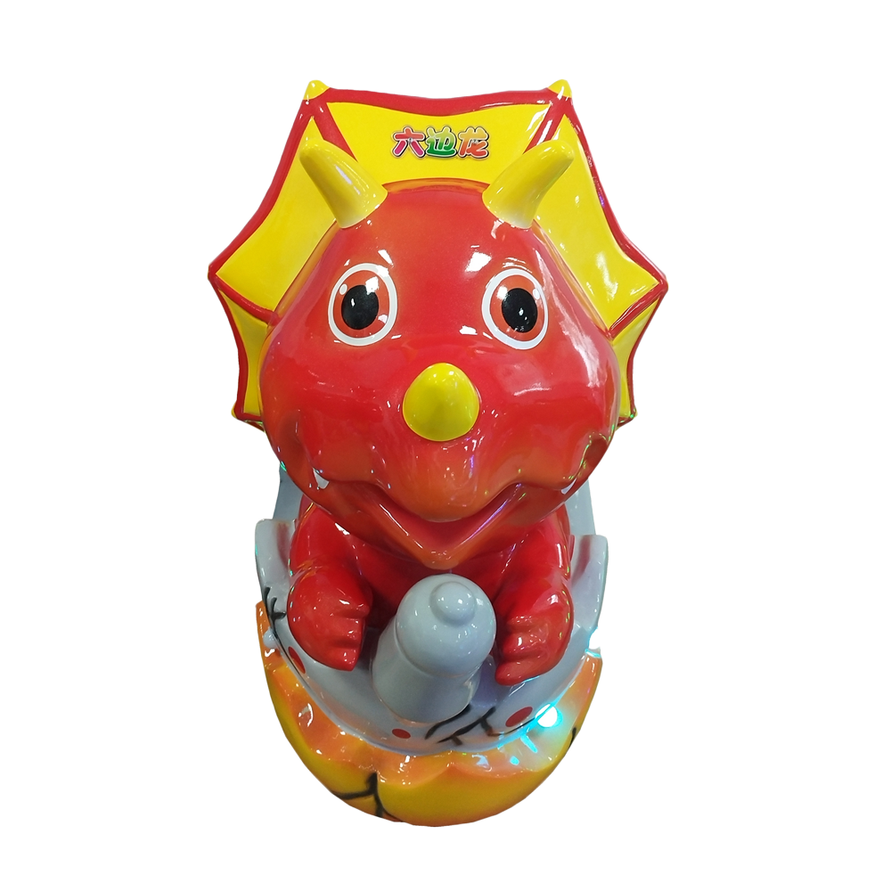 Dinosaur/Double horned/Red