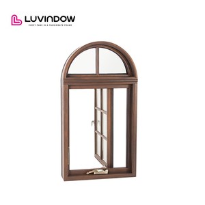 Ventanas Americanas Abatibles de Madera Revestida de Aluminio con Valor U Optimizado de LUVINDOW, Encanto Clásico y Confiable para Villas Familiares Cálidas - Product Image 1