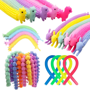 Jouets sensoriels anti-stress et anti-anxiété pour enfants et adultes, jouets extensibles colorés pour l'autisme, jouets à ficelle extensible - Product Image 1