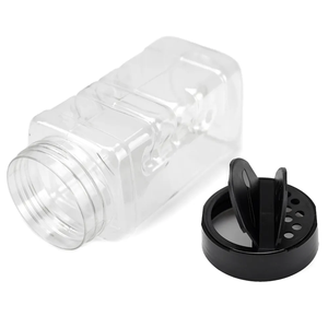 2025 Fabricación de <span class=keywords><strong>China</strong></span> Coctelera cuadrada sin BPA Tapa abatible Herramienta de cocina Salero Molino de sal Herramienta de especias de hierbas - Product Image 5