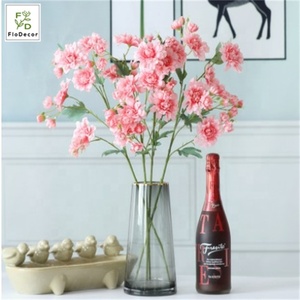 Hochwertige Seide künstliche Multi Köpfe Dahlie Blumen Pfirsich Farbe für Home Wedding Party Dekoration - Product Image 5