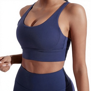 Women Sports Bra High Support <b>Cross</b> Back Fitness <b>Top</b> Yoga Gym Workout With Padded Coverage Sports Fitness Bra - Product Image 1