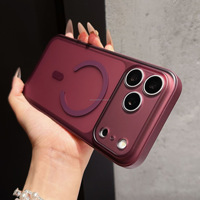 Coque de téléphone créative avec cache-objectif détachable pour iPhone, compatible avec toutes les séries 18 Pro Max, 17, 16 Pro, 15, 14, antichoc
