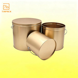 Tùy Chỉnh In Ấn 1 Gallon Bỏng Ngô Tin Xi Lanh 2 Gallon Bỏng Ngô Tin Với Nắp 3.5 Gallon Giáng Sinh Bỏng Ngô Tin - Product Image 2