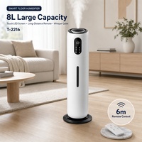 Humidificateurs : Vente en gros par le fabricant – Humidificateur d'air intelligent ultrasonique 9L avec grand réservoir d'eau et télécommande pour la maison et l'intérieur