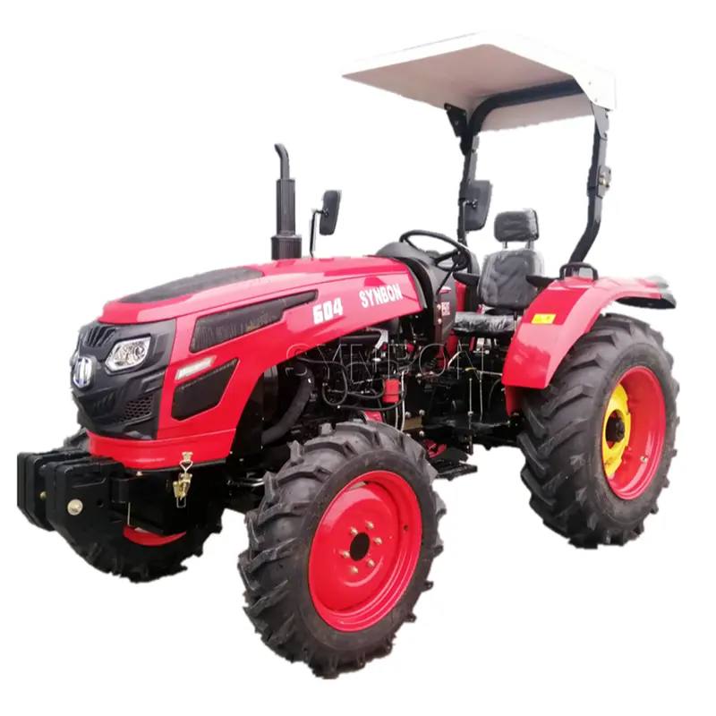 Kleine landwirtschaft liche Ausrüstung Fabrik Direkter Preis 60 PS Vier Obstgarten Garten Farm Traktor Mini Rad Traktor mit CE