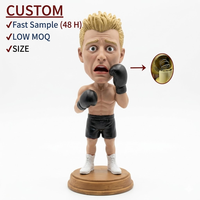 Figurine de boxeur personnalisée en résine, sculpture sportive artisanale peinte à la main, haute qualité